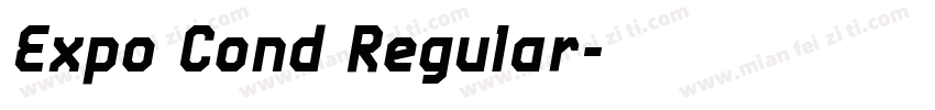 Expo Cond Regular字体转换